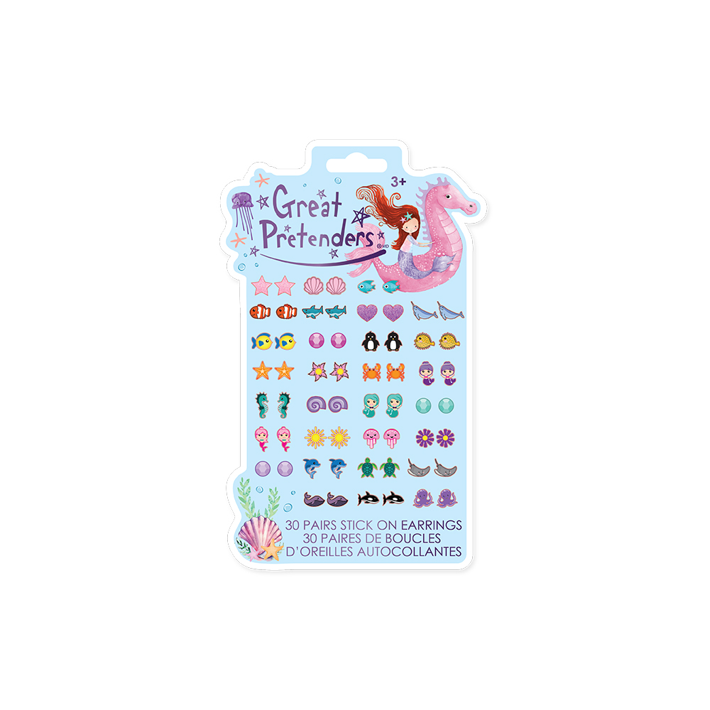 Great Pretenders Σκουλαρίκια αυτοκόλλητα Γοργόνα 30 ζευγάρια
