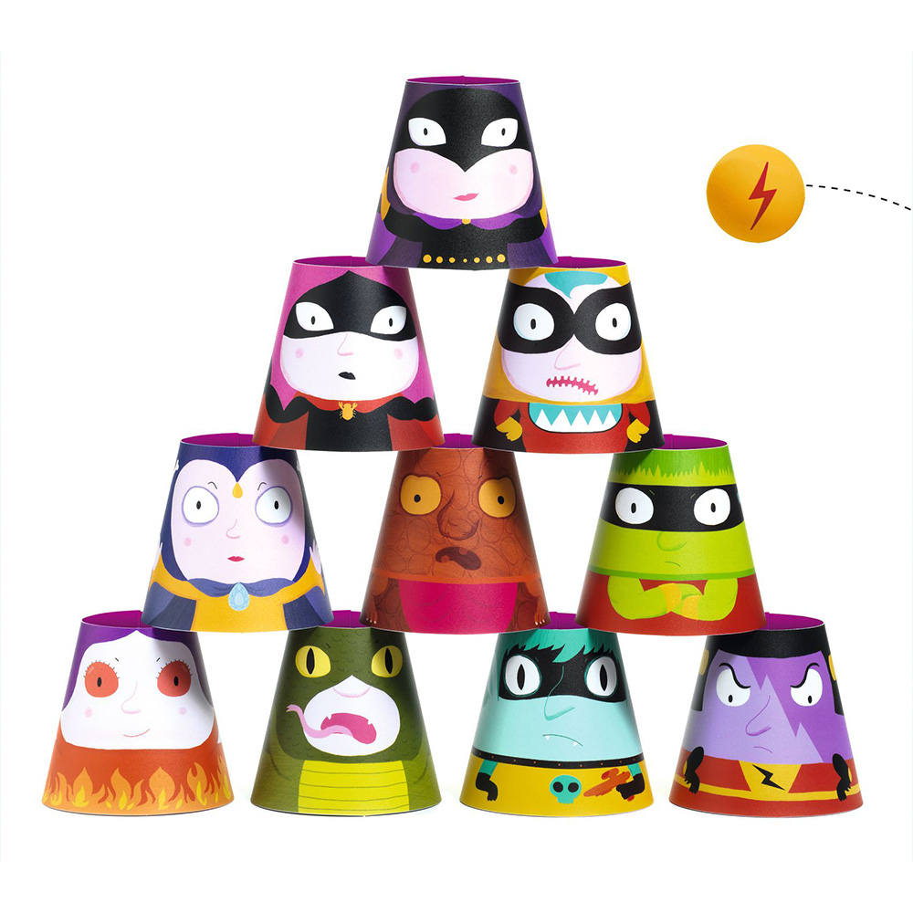 Djeco σετ 2 σε 1 μπόουλινγκ και παιχνίδι ισορροπίας `Boom`