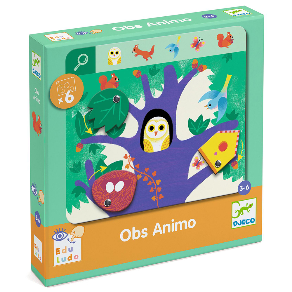 Djeco εκπαιδευτικό παιχνίδι παρατήρησης `Ζωάκια`