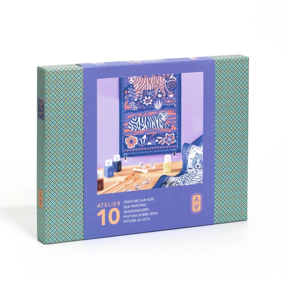 Djeco Atelier 10, ζωγραφική σε μετάξι Τίγρης