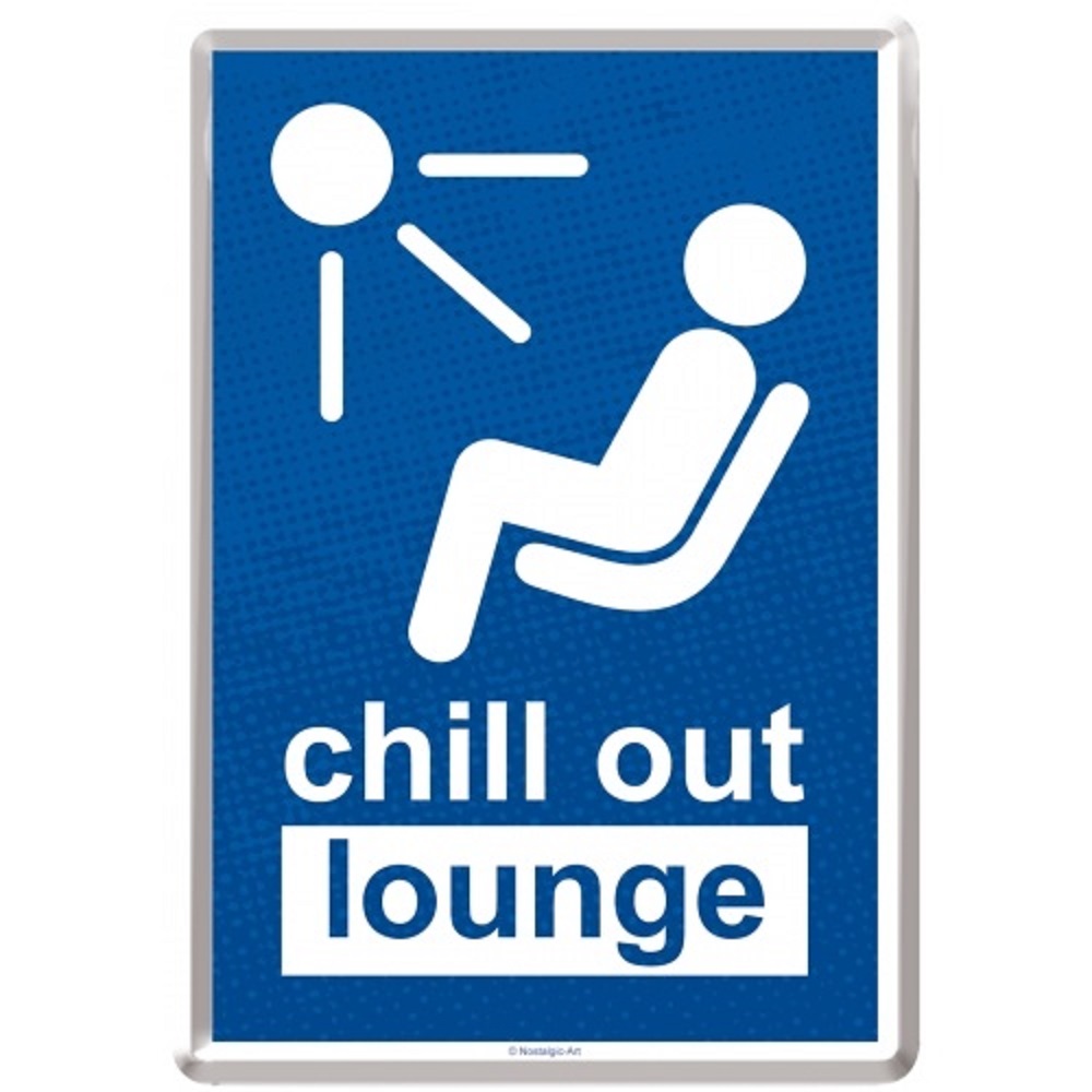 Nostalgic Μεταλλική κάρτα σε φάκελο `Achtung Chill Out Lounge`