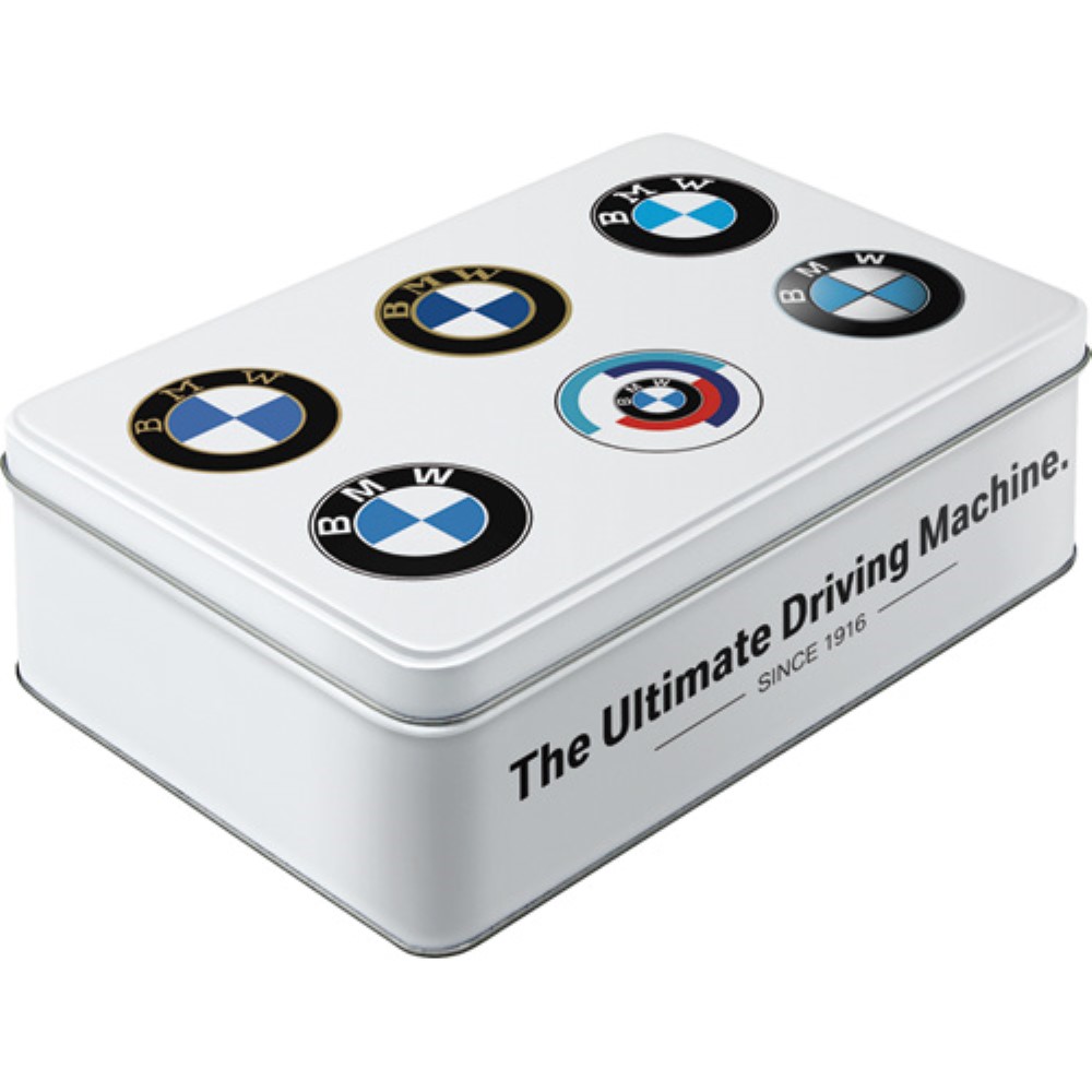 Nostalgic Μεταλλικό κουτί Flat 3D BMW - Logo Evolution Nostalgic Μεταλλικό κουτί Flat 3D BMW - Logo Evolution