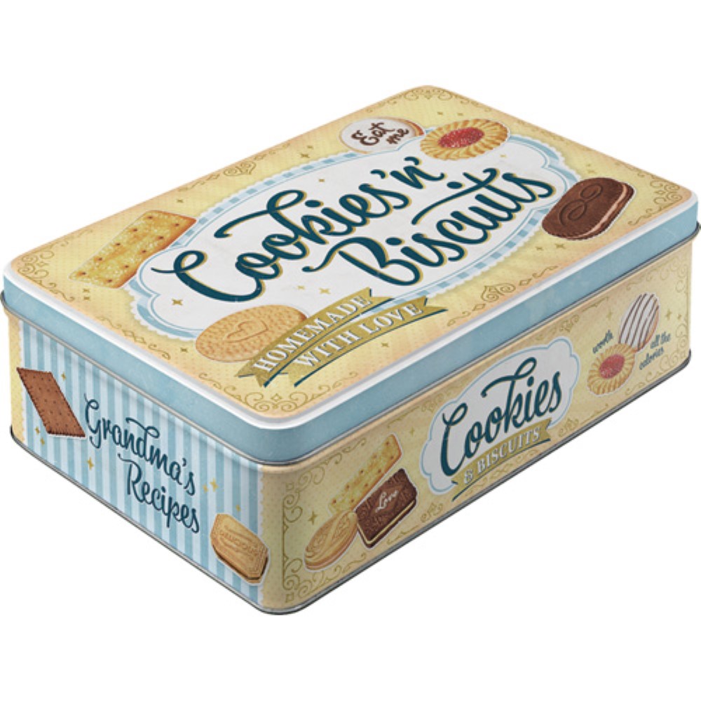 Nostalgic Μεταλλικό κουτί Flat 3D Cookies `n` Biscuits Nostalgic Μεταλλικό κουτί Flat 3D Cookies `n` Biscuits