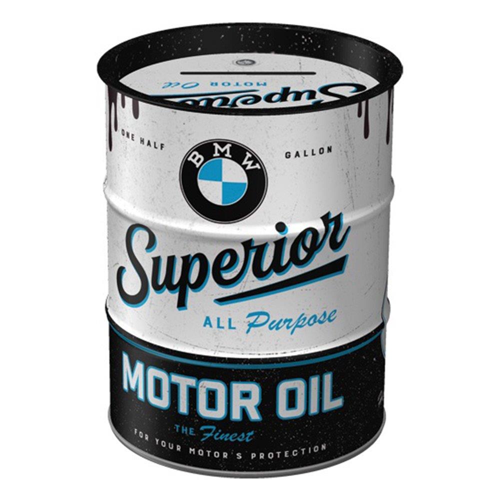 Nostalgic Μεταλλικός Κουμπαράς Oil Barrel BMW - Superior Motor Oil Nostalgic Μεταλλικός Κουμπαράς Oil Barrel BMW - Superior Motor Oil