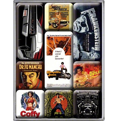 Nostalgic Μεταλλικά Μαγνητάκια (Σετ 9 τεμαχίων) Movie-Art Retro Nostalgic Μεταλλικά Μαγνητάκια (Σετ 9 τεμαχίων) Movie-Art Retro