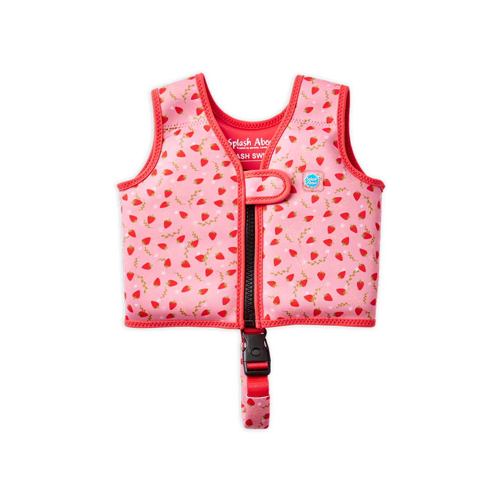 Splash σωσίβιο γιλέκο κολύμβησης με ζώνη ασφαλείας `Φράουλες`, 2-4 ετώ?