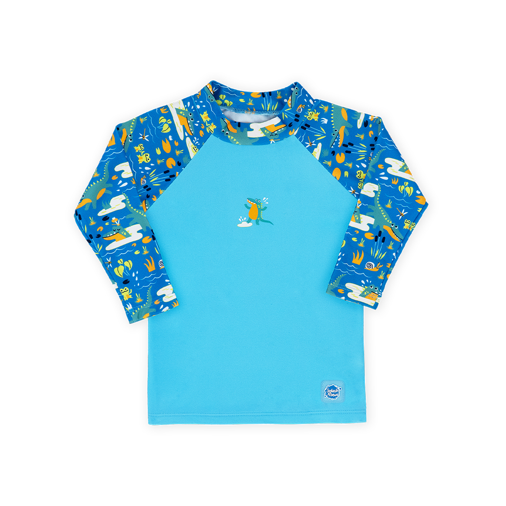 Splash μπλούζα αντηλιακής προστασίας με μακρύ μανίκι `Κροκοδειλάκια