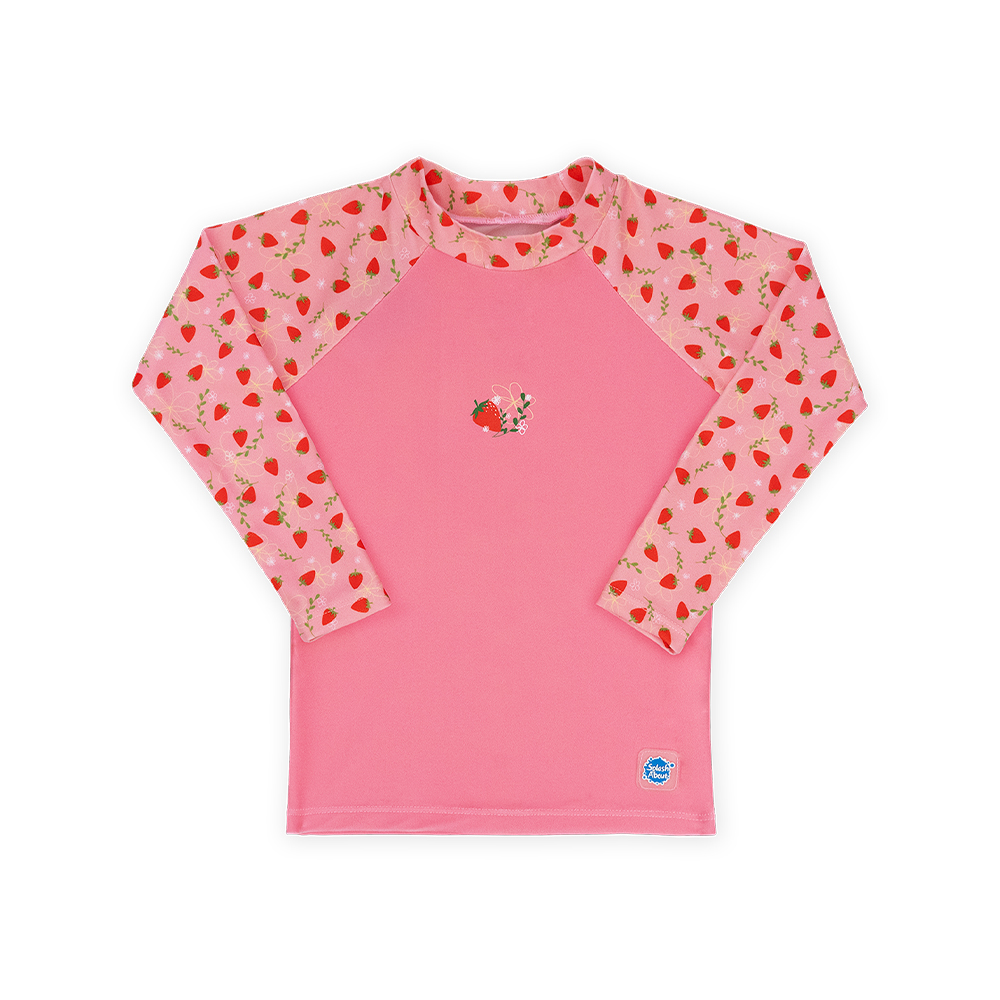 Splash μπλούζα αντηλιακής προστασίας με μακρύ μανίκι `Φράουλες` 1-2 ετ