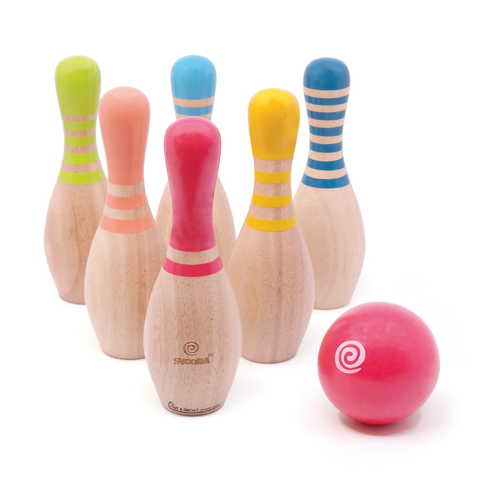 Svoora ξύλινο μπόουλινγκ σε υφασμάτινη τσάντα πλάτης