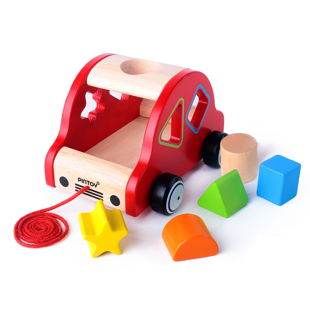 Pin Toys Ξύλινη τρεχαλίτσα ταξινόμησης Αυτοκινητάκι Pin Toys Ξύλινη τρεχαλίτσα ταξινόμησης Αυτοκινητάκι
