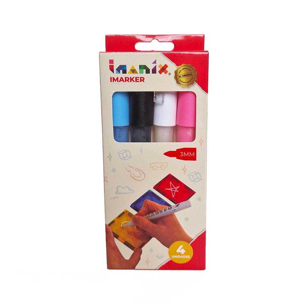 Imanix 4 Μαρκαδόροι για διακόσμηση των κατασκευών Imanix 4 Μαρκαδόροι για διακόσμηση των κατασκευών