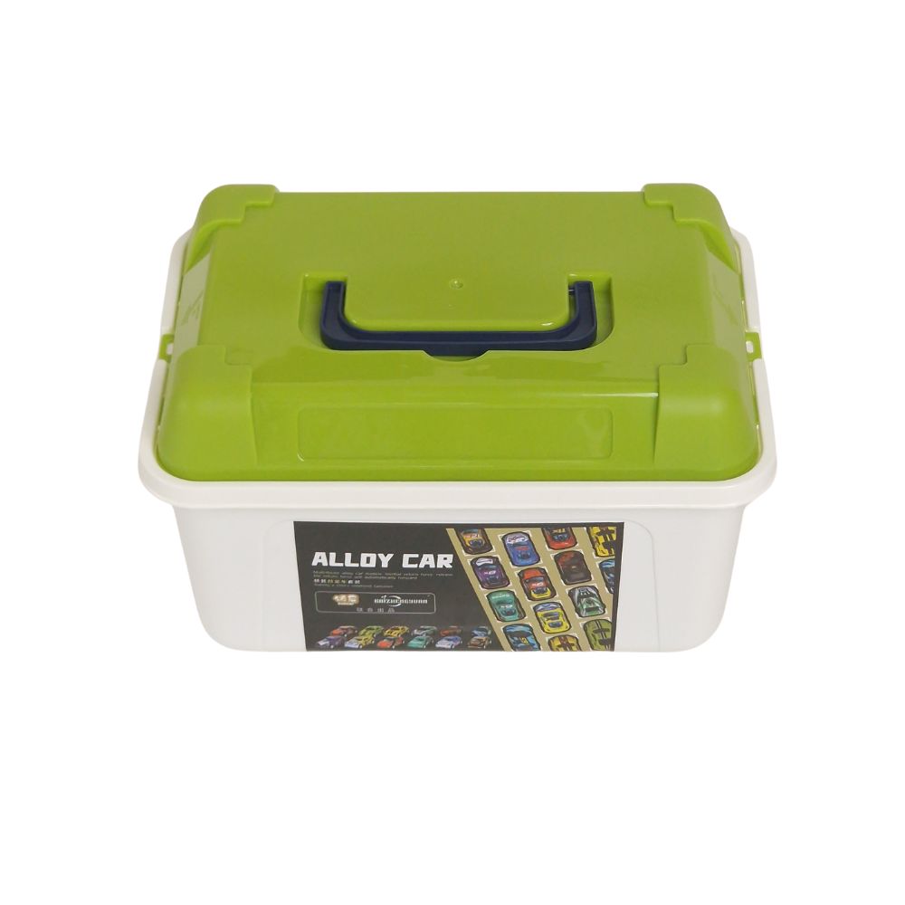 Σετ 70 αυτοκινητάκια pull back σε κουτί αποθήκευσης