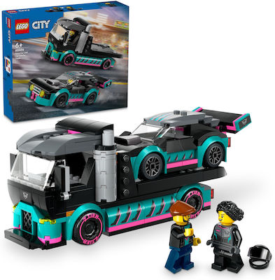 LEGO CITY RACE CAR AND CAR CARRIER TRUCK