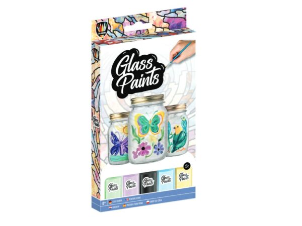 Moxy Σετ 5 Χρώματα για Γυαλί 22ml & Πινέλο