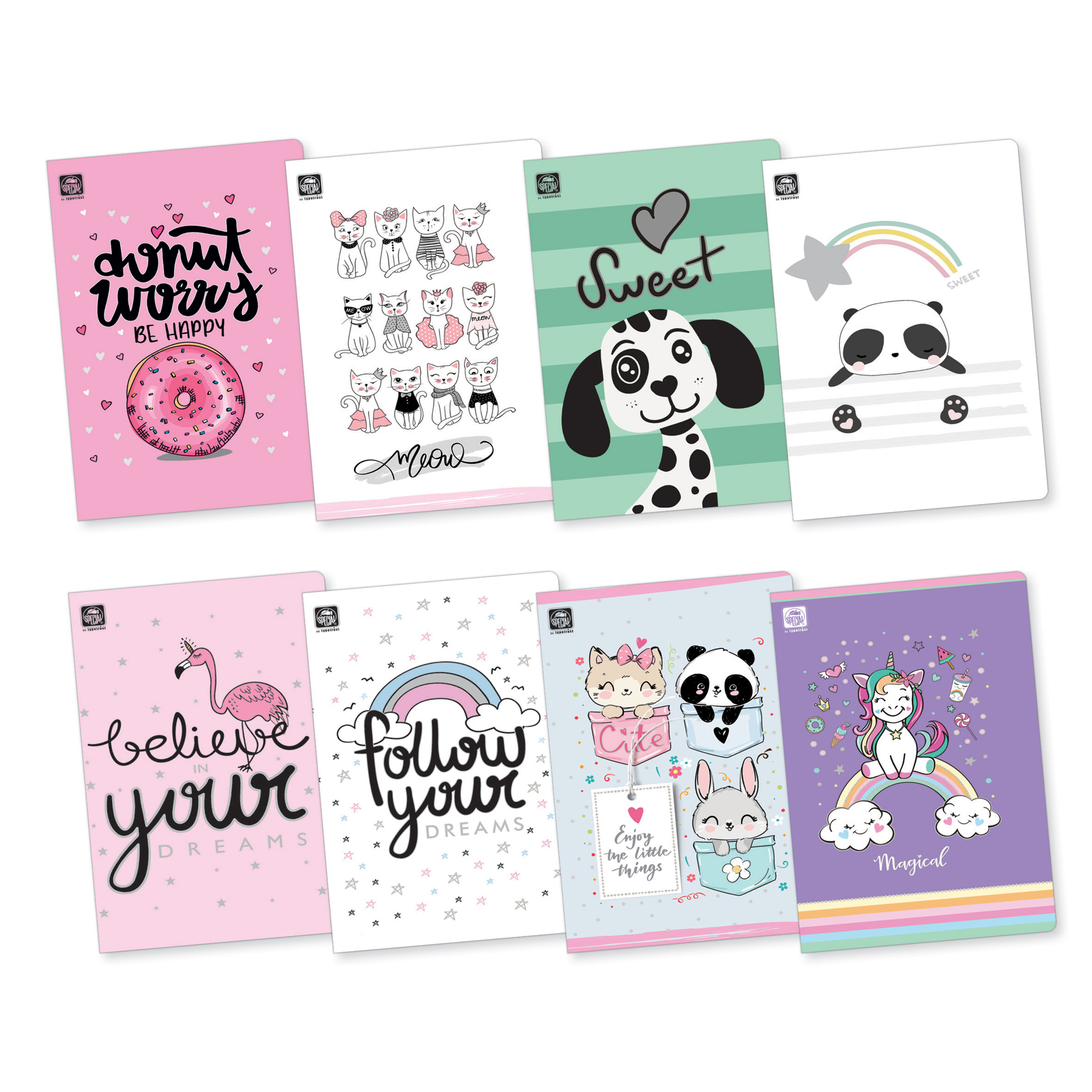 JOY ΤΕΤΡΑΔΙΟ ΡΙΓΕ Β5 40Φ. ΣΕ 8 ΣΧΕΔΙΑ