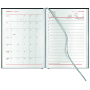 ΗΜΕΡΟΛΟΓΙΟ ΗΜΕΡΗΣΙΟ  14.50x20.5cm 2026 Winner Color Μαύρο/Κόκκινο M