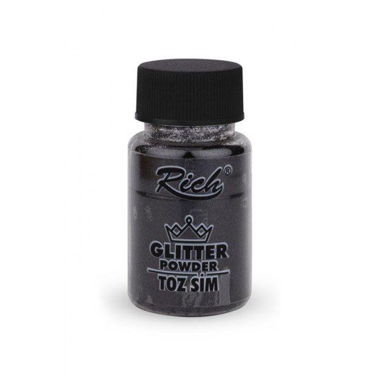 ΧΡΥΣΟΣΚΟΝΗ Rich 50ml Σκόνη Glitter 4621 Black