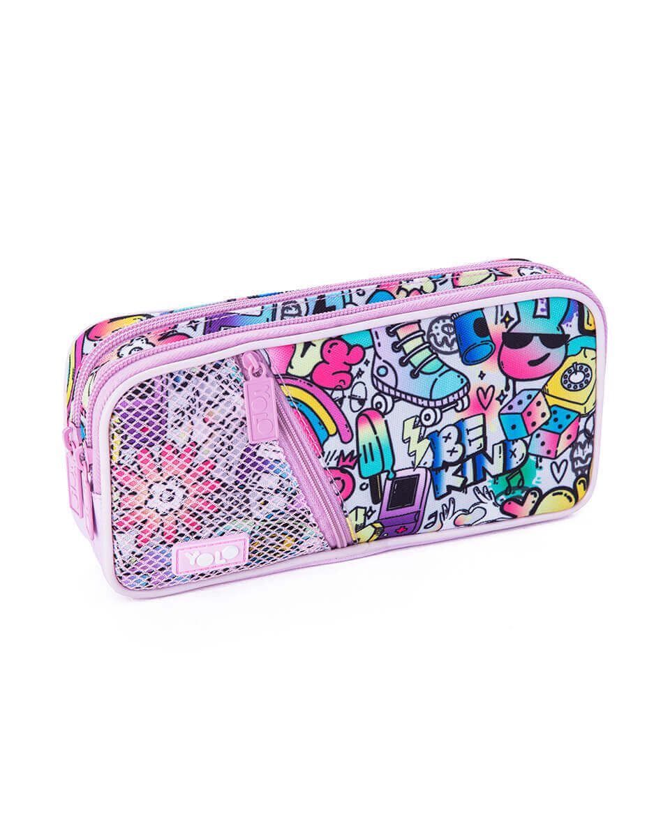 ΚΑΣΕΤΙΝΑ YOLO ΜΕ 3 ΘΗΚΕΣ – GRAFFITI PINK