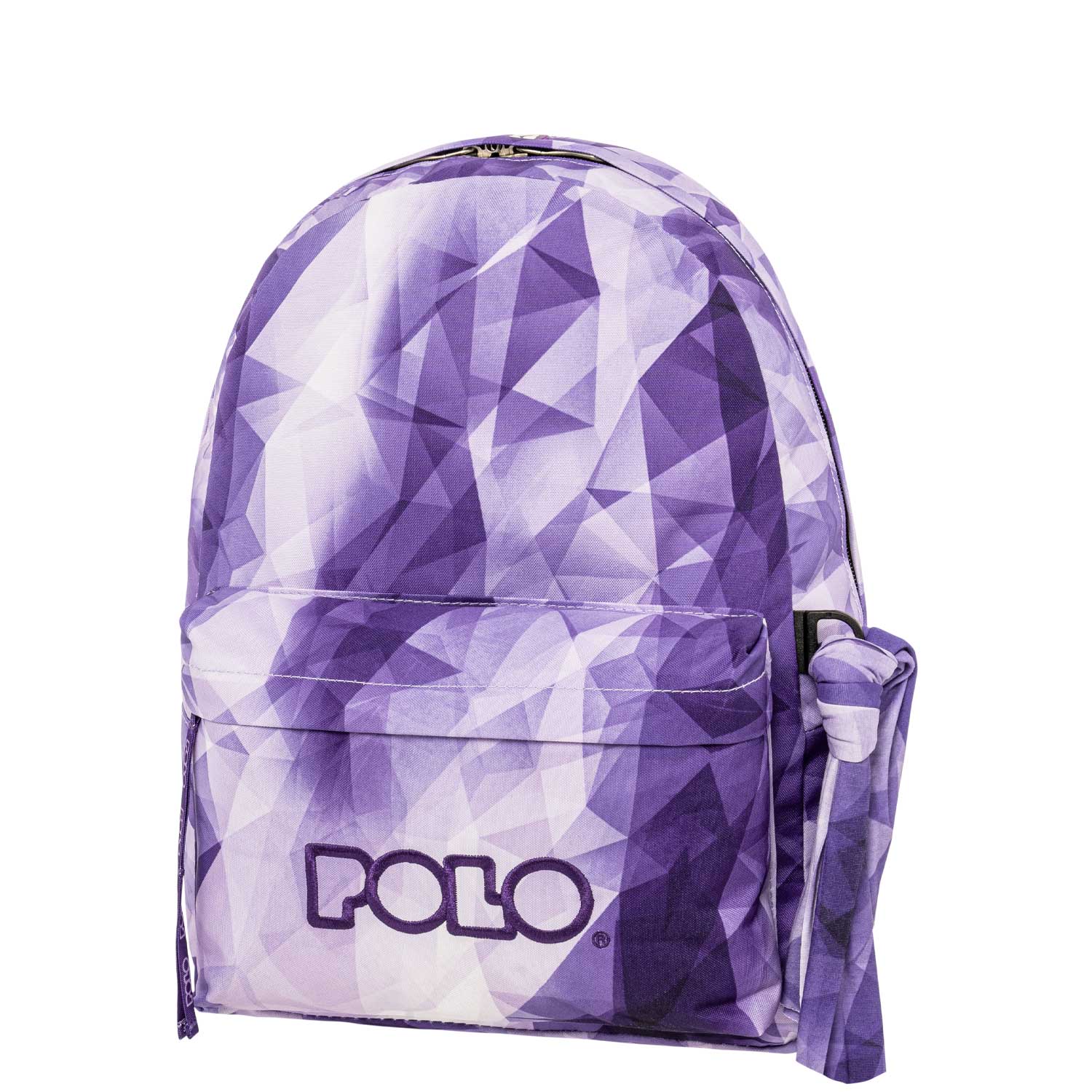 POLO ΣΑΚΙΔΙΟ ORIGINAL SCARF SHAPES ΜΩΒ-ΑΣΠΡΟ