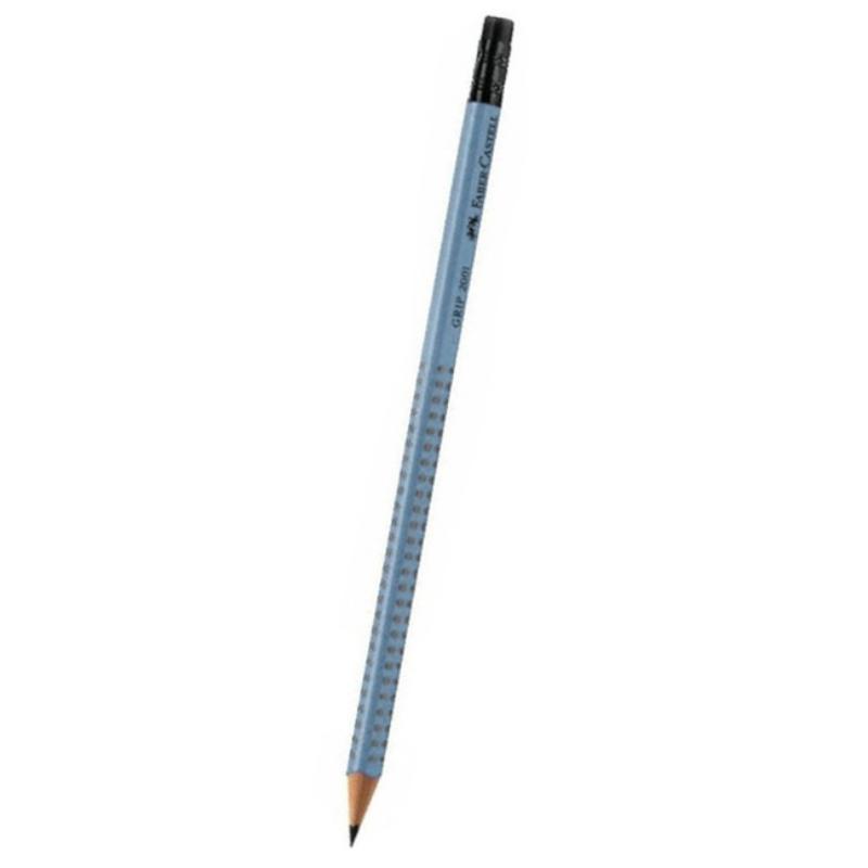 FABER CASTELL ΜΟΛΥΒΙ ΜΕ ΓΟΜΑ GRIP 2001 ΜΠΛΕ ΡΑΦ BLUE RAF HB