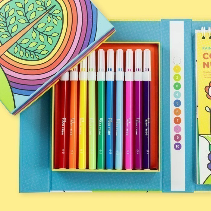 Σετ Δραστηριοτήτων – Colour By Numbers Garden Tiger Tribe