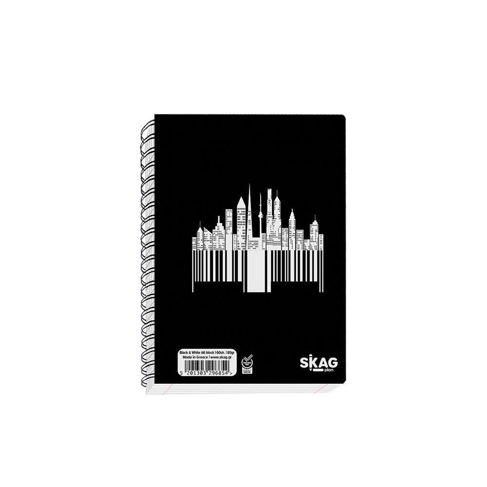 SKAG ΘΕΜΑΤΙΚΑ ΤΕΤΡΑΔΙΑ BLACK & WHITE Α4 4ΘΕΜ 80ΓΡ N.9074 SKAG ΘΕΜΑΤΙΚΑ ΤΕΤΡΑΔΙΑ BLACK & WHITE Α4 4ΘΕΜ 80ΓΡ N.9074